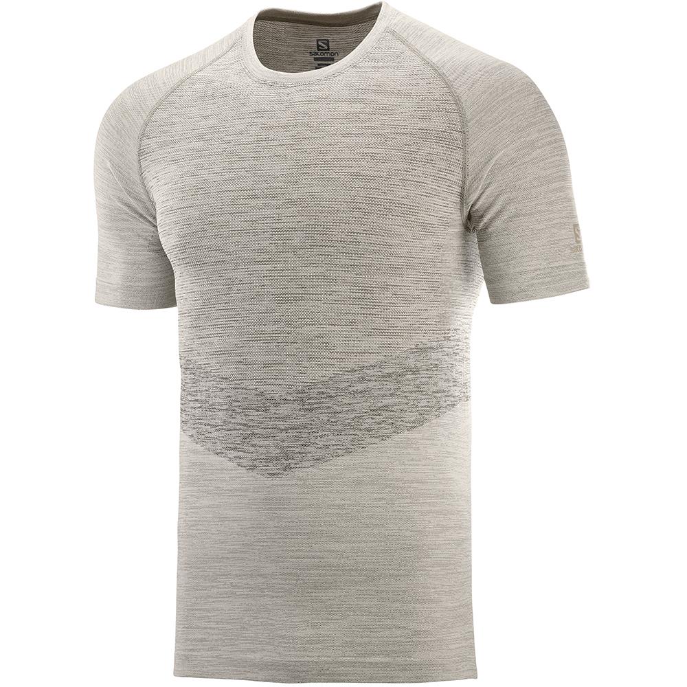 Camisetas Salomon Hombre Blancas - Salomon Argentina ALLROAD SEAMLESS SS M,710235-DIR